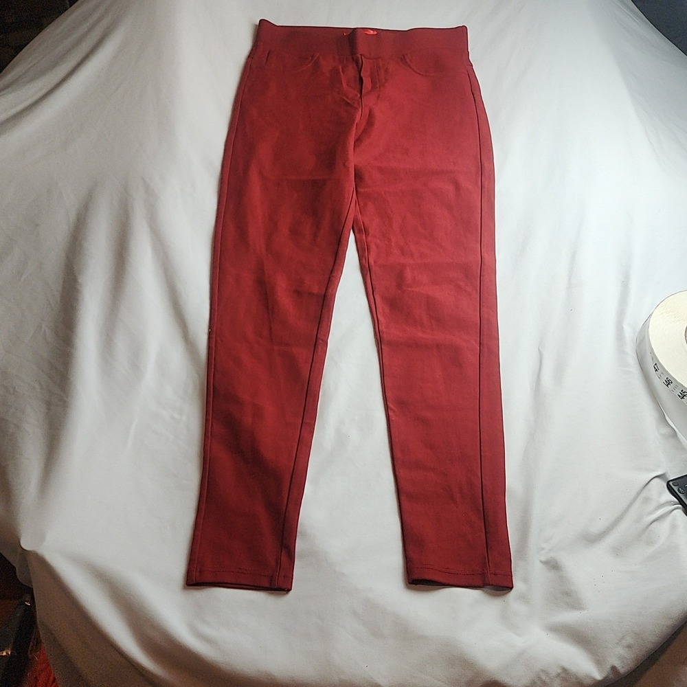 Maze Collection Jegging Pant Stretch Skinny Burgundy Women's Size Medium